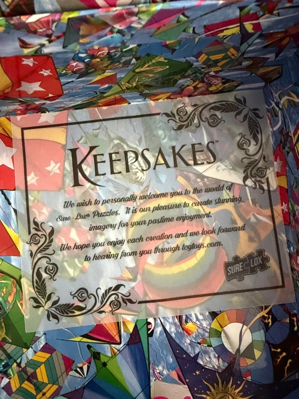 Sure-Lox Keepsakes Kite Jigsaw Puzzle 500pc NEW SEALED PIECES - Picture 2 of 10